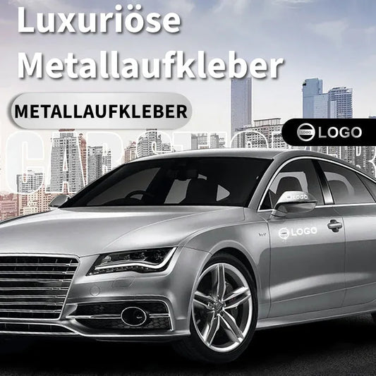 Luxuriöse Metallaufkleber