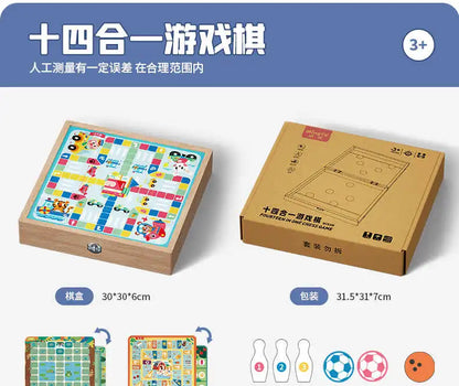 WEIQUEEN Children's Chess Multifunctional Chess Board Toys Gift Set Children's Chess Board Gift Set