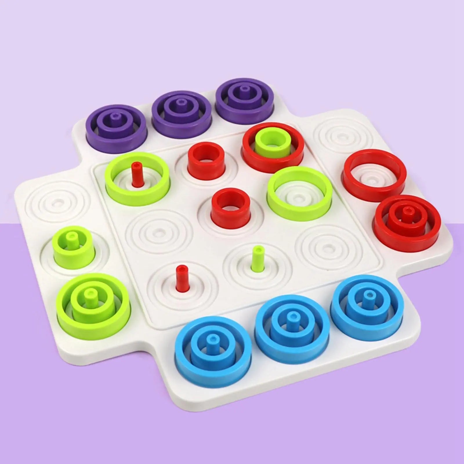 Children Rings Chess  Montessori Logical Thinking Training Board Games - MEACAOFG