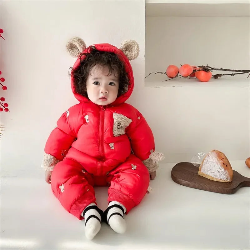 Winter Bear Baby Jumpsuit
