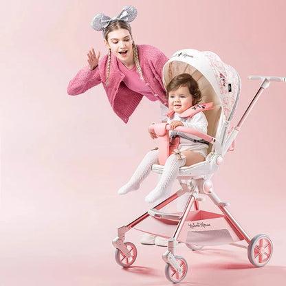 Pink Newborn Stroller