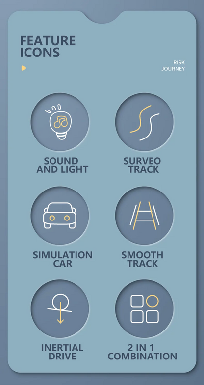 Lion Theme Car Track For Children