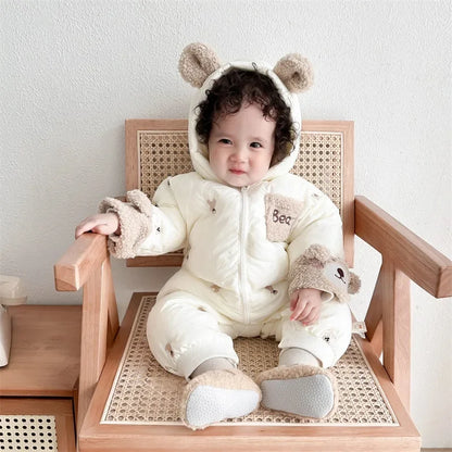 Winter Bear Baby Jumpsuit