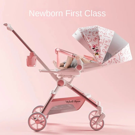 Pink Newborn Stroller