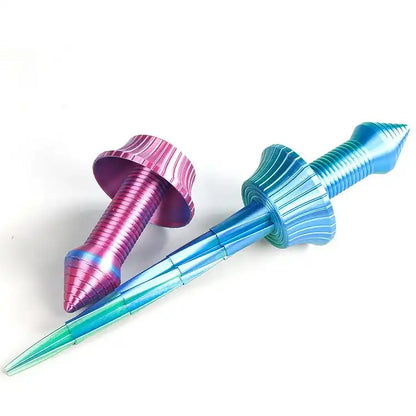 3D Printed Tellscopic Sword Gravity Jump Small Radish Knife Creative Mini Decompression Toy Funny Carrot Knifes Model For Kids Birthday Gift toys - MEACAOFG