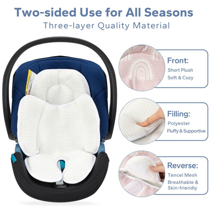 2-in-1 Detachable Baby Carseat Head & Body Support