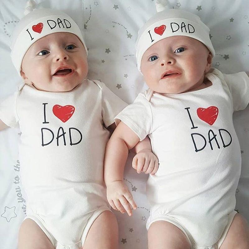 I Love Dad/Mum Baby Romper