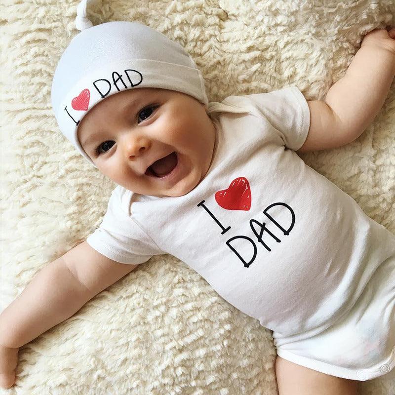 I Love Dad/Mum Baby Romper