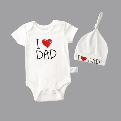 I Love Dad/Mum Baby Romper