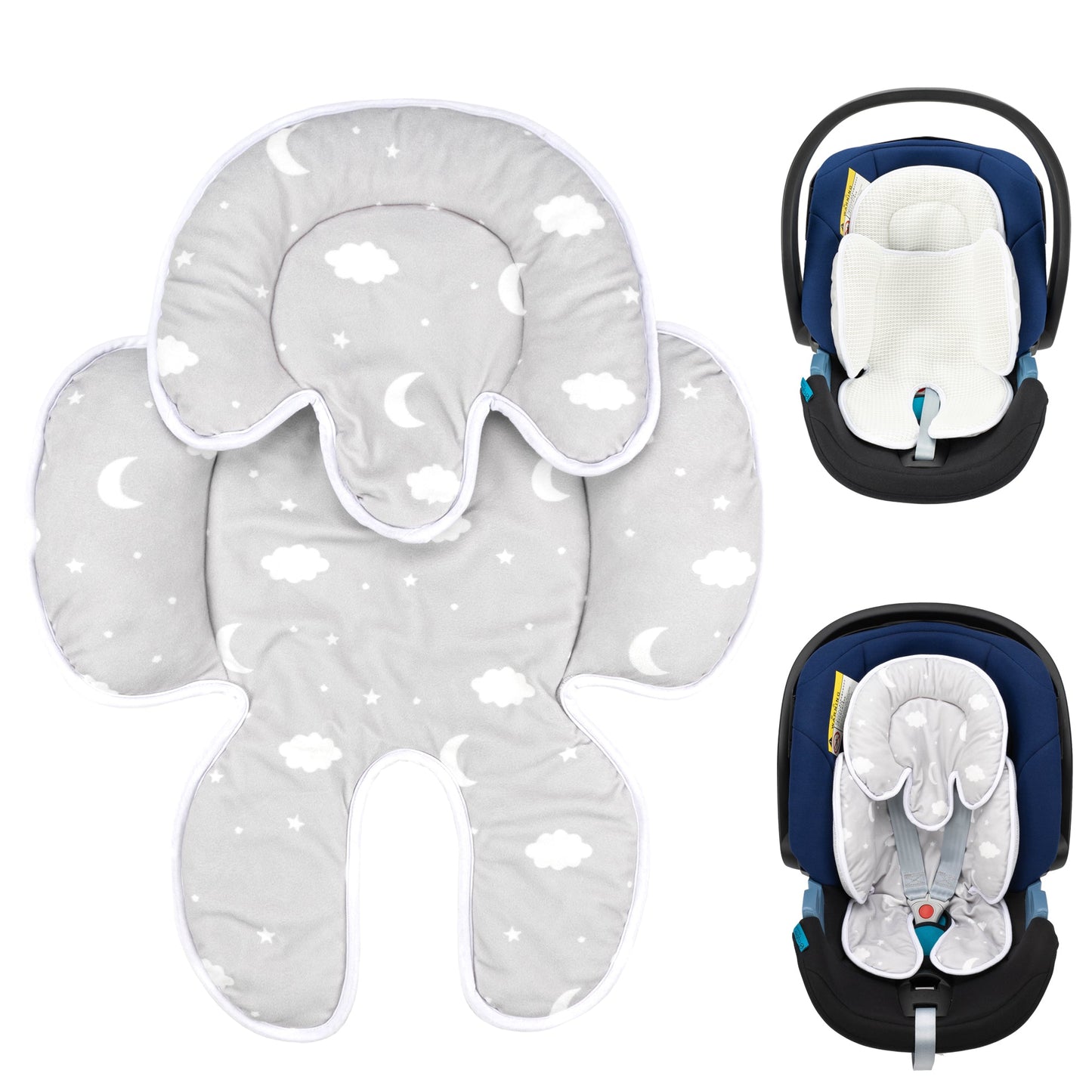 2-in-1 Detachable Baby Carseat Head & Body Support