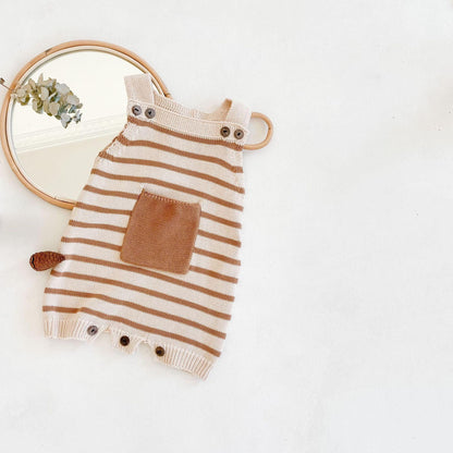 Knitted Wool Jumpsuit for Babies and Infants